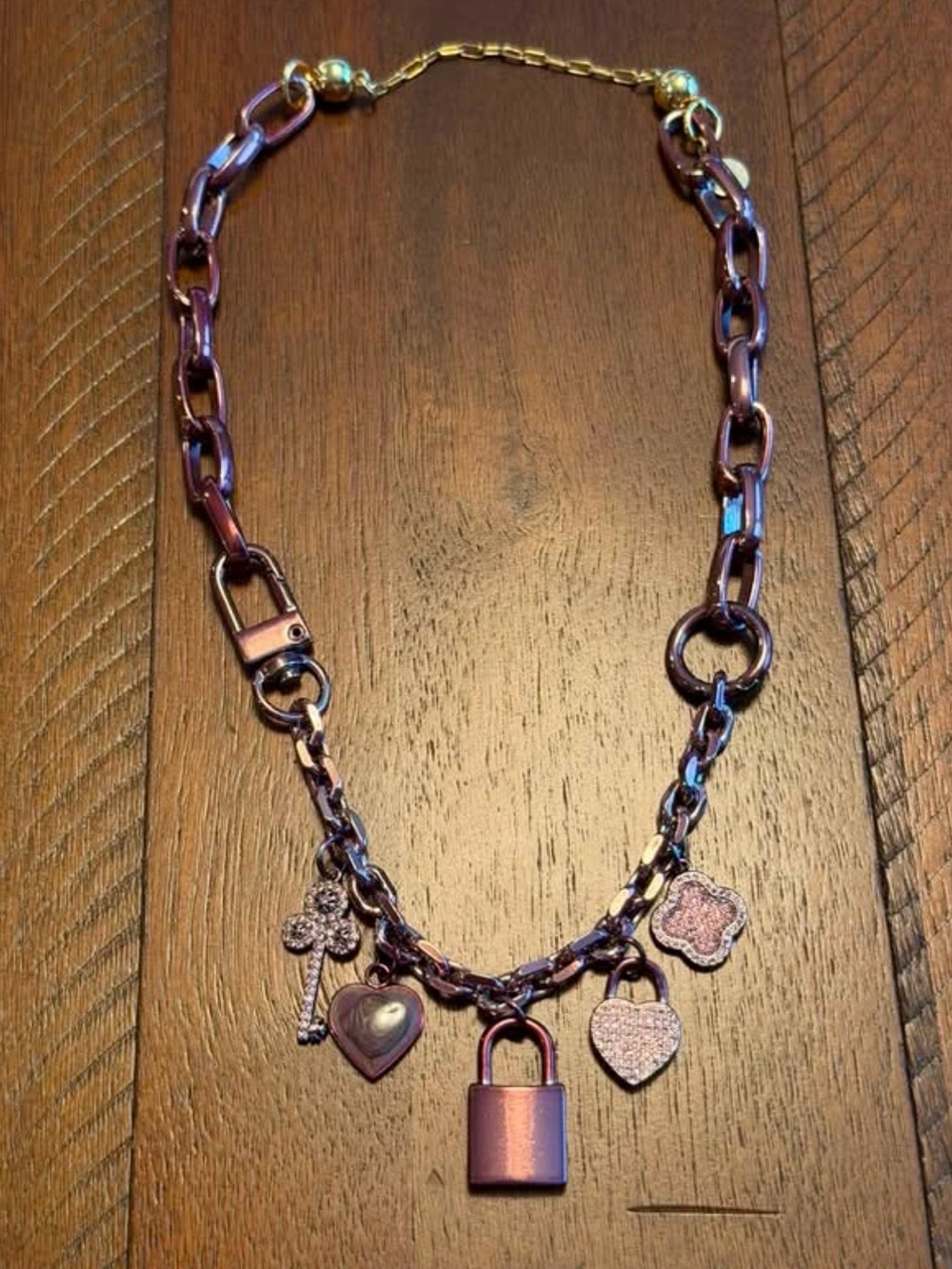 By Alexa Rae necklace in metallic truffle